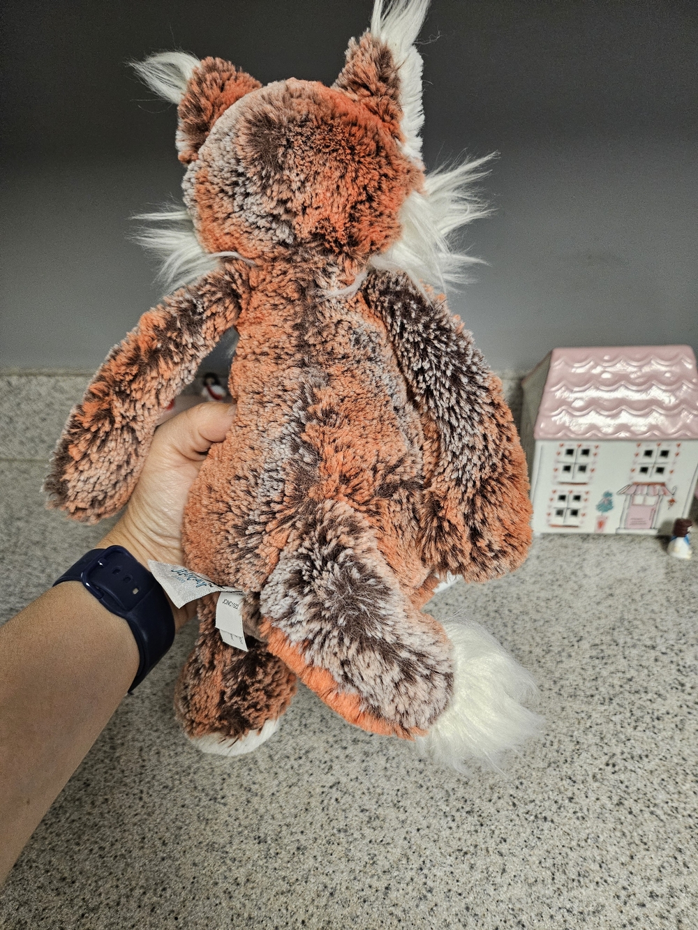 Jellycat Woodland Babe Fox - Rare Mottle Red/Grey Mix Fox Soft Toy US Exclusive - Picture 5 of 9